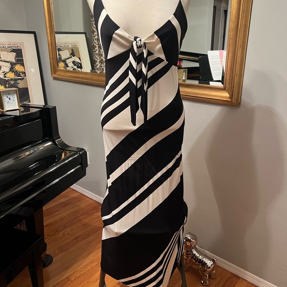 Black and White Striped Dress - Picture 1 of 3